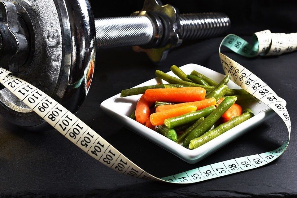Sport e verdure per la perdita di peso