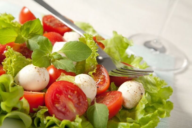 Insalata di verdure per la dieta Dukan